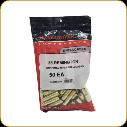 Winchester Brass 35 Remington Unprimed Bag of 50