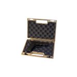 BERRY SINGLE PISTOL CASE 11.38"x7.25"x2.75" TAN