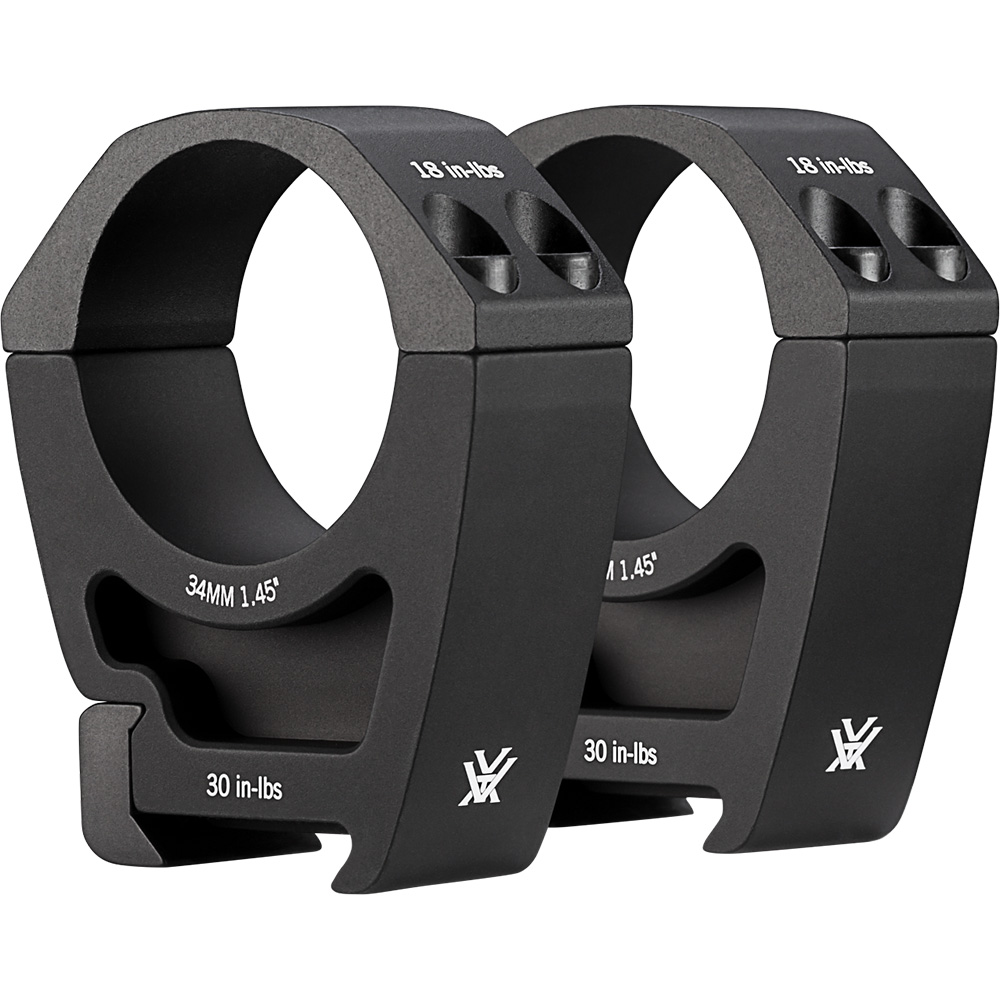 VT-PR34-H Vortex Pro 34mm Rings - High 1.45"/36.8mm - Image 1