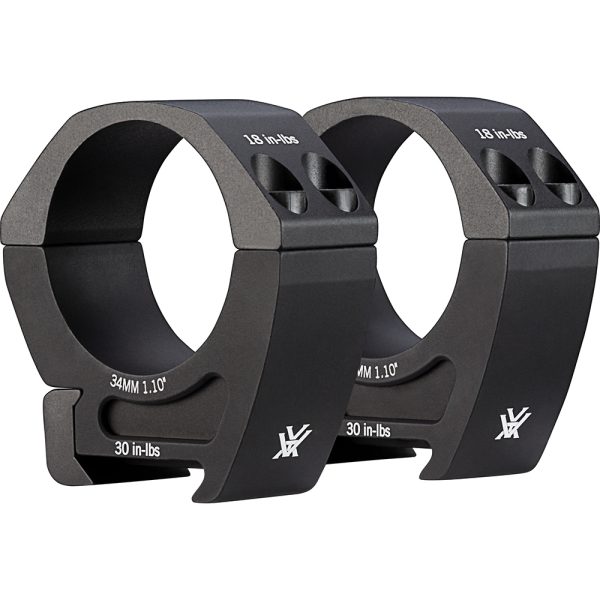 Vortex Pro 34mm Rings - Low 0.95"/24.13mm