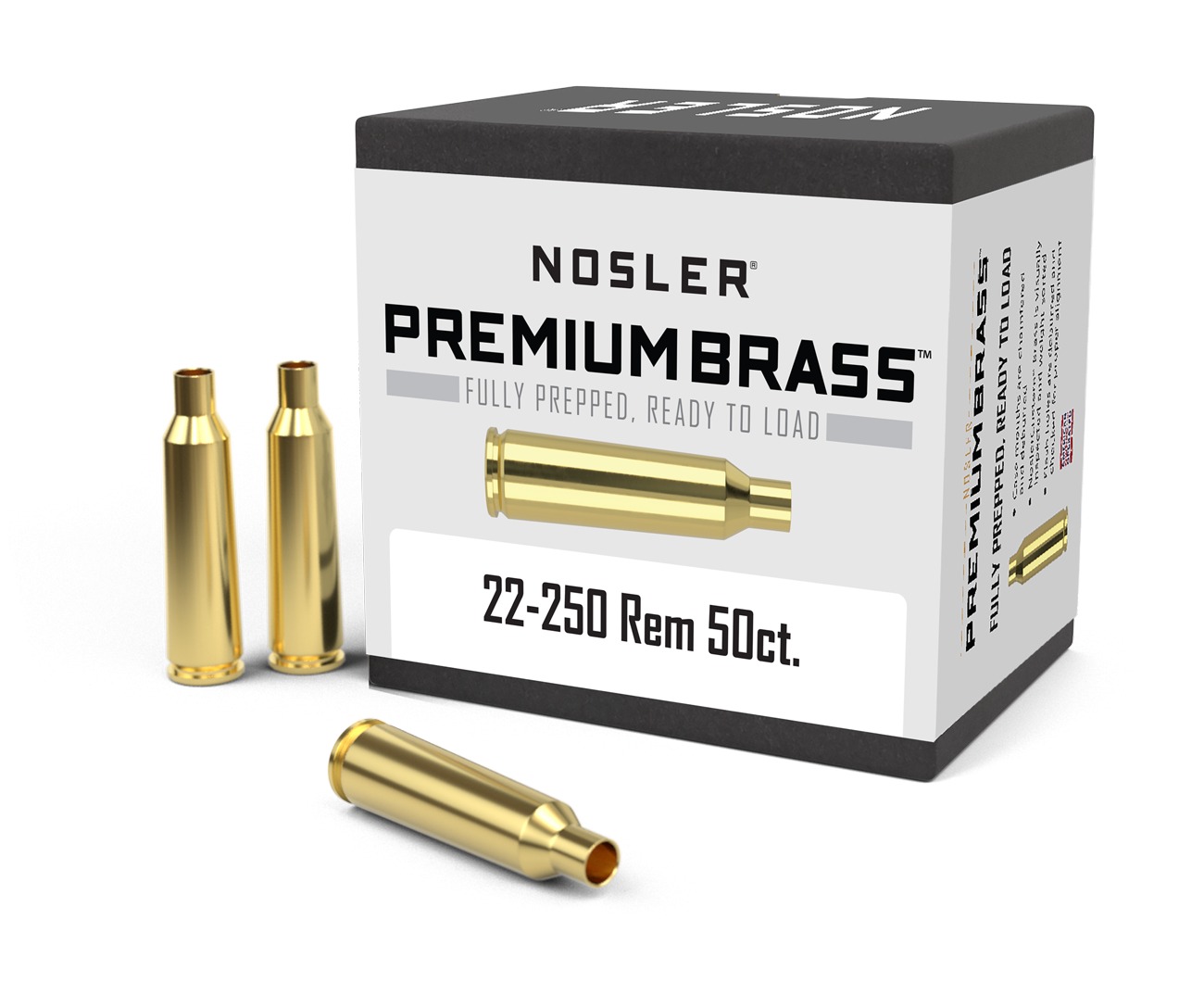 10065-22-250-rem-brass-box-highrez-1_1 Nosler 270 Win Premium Brass (50ct) - Image 1