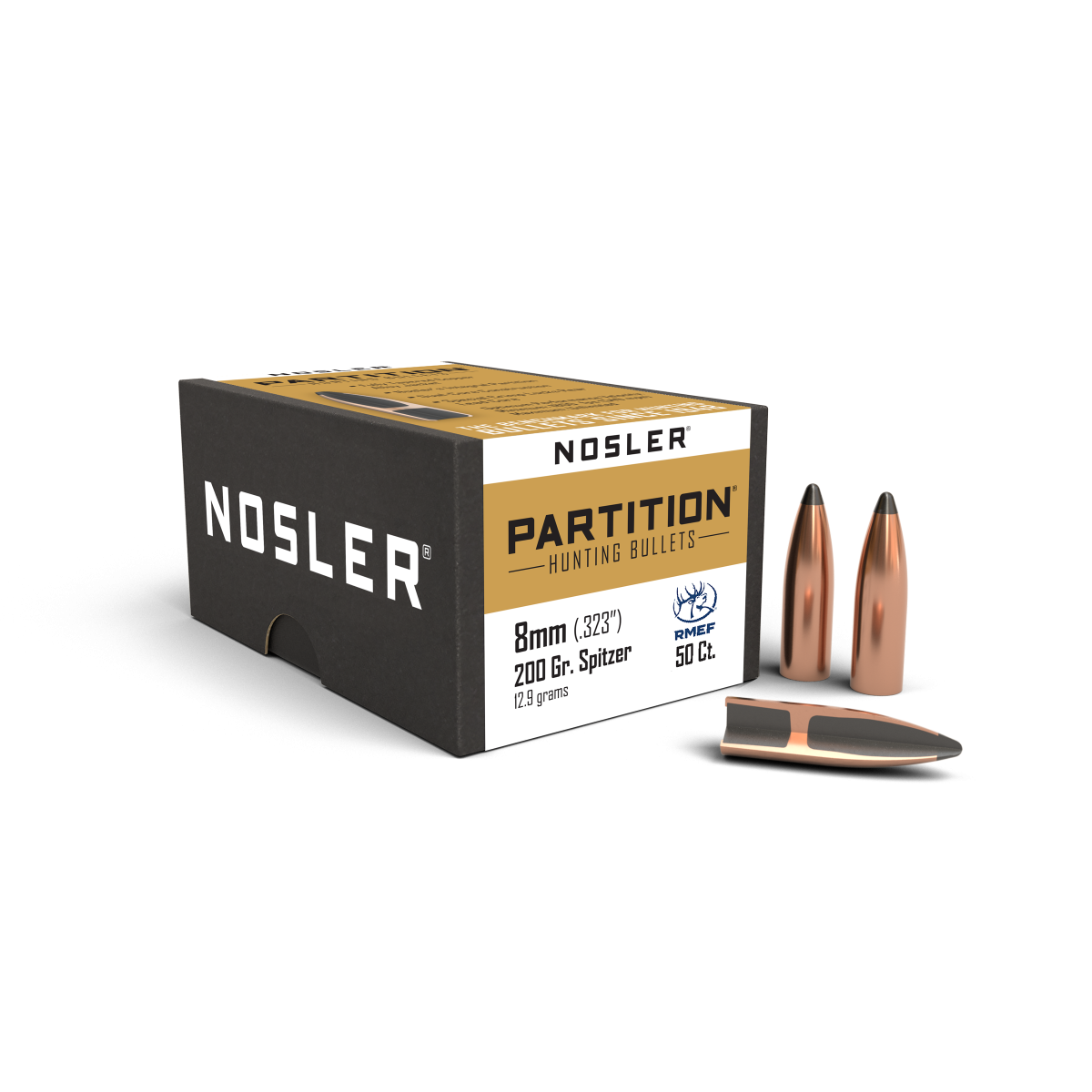 35277-rmef-partition-8mm-200gr-bullet-box-high-rez-1_1_ NOSLER 8mm (.323) 200gr Partition (50ct) - Image 1