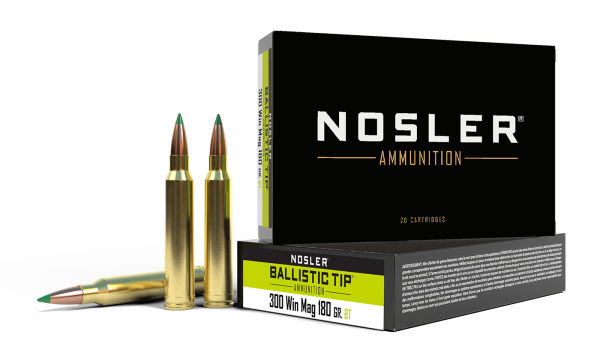 Nosler 300 Win Mag 180gr Ballistic Tip Hunting Ammunition