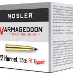 Nosler 22 Hornet 35gr Tipped Varmageddon Ammunition