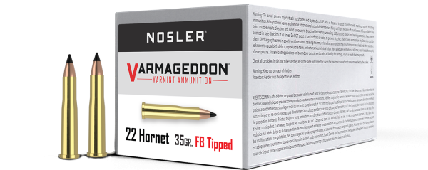 Nosler 22 Hornet 35gr Tipped Varmageddon Ammunition